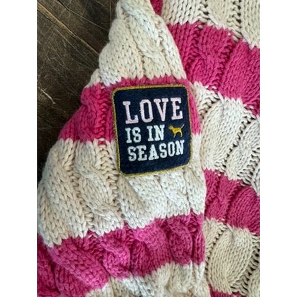 "PINK" RARE! Y2K Zip Up Hooded Faux Fur Lined Sweater SZ L 1986 Tween PLZ READ!! - Picture 16 of 16